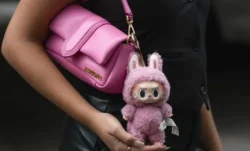 Labubu The Monsters V1 "EXCITING MACARON" Plush Purse Charm
